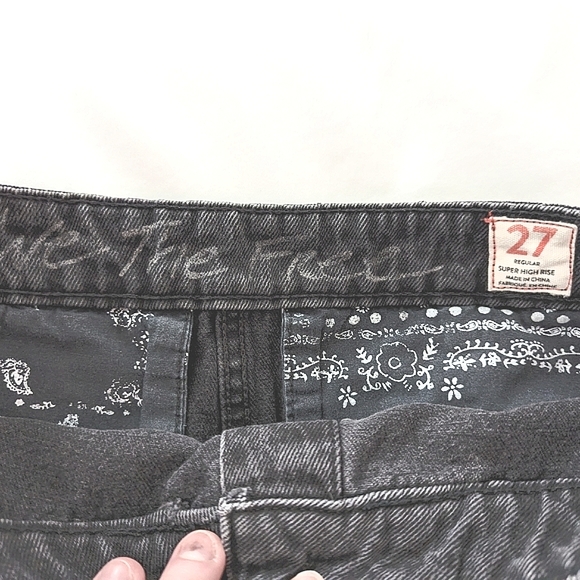 Free People We the Free Black Denim mini skirt (size 27) - Picture 4 of 7